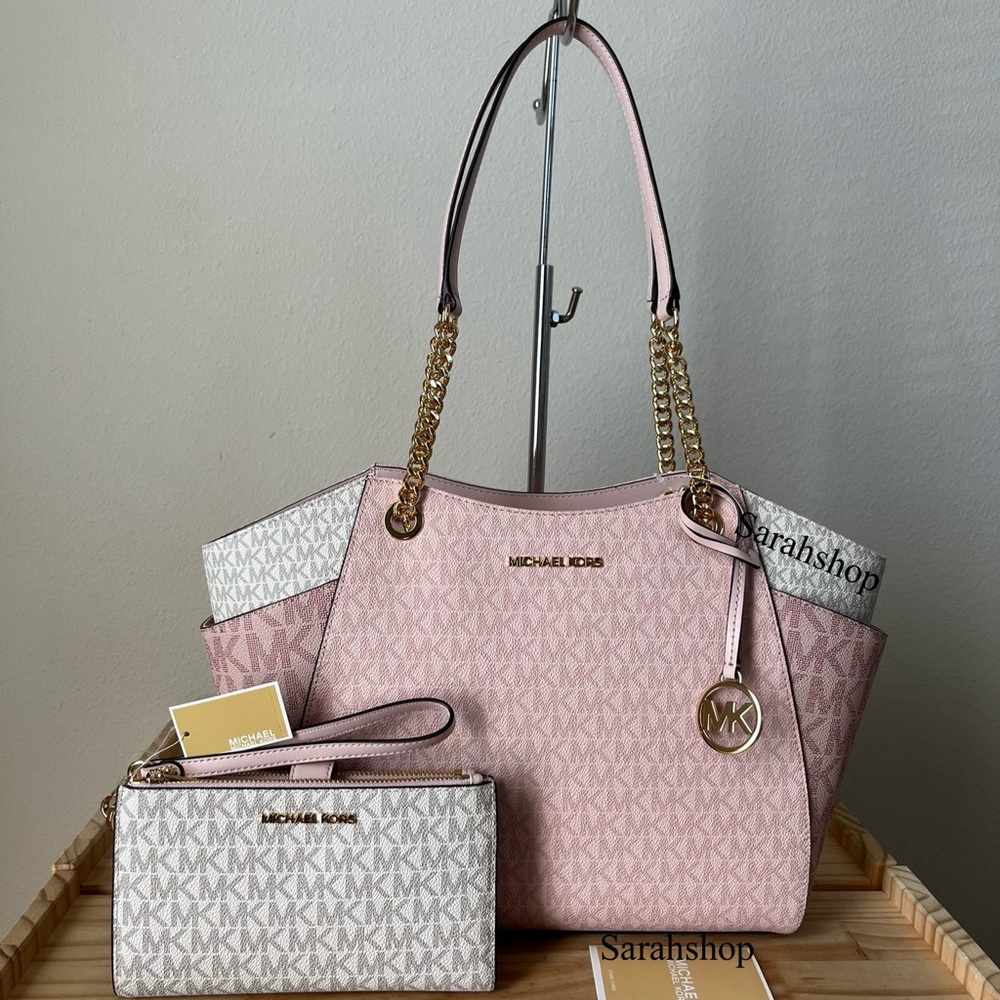 🌼Michael Kors Jet Set Travel Large Chain Shoulder Tote Set - Picture 2 of 16